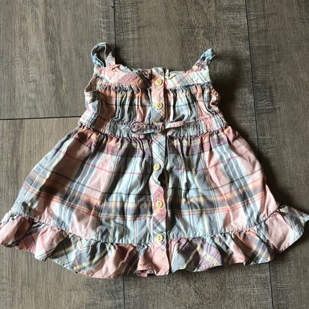 ‎Ralph Lauren Girl’s Plaid Dress and Bloomers 6m
